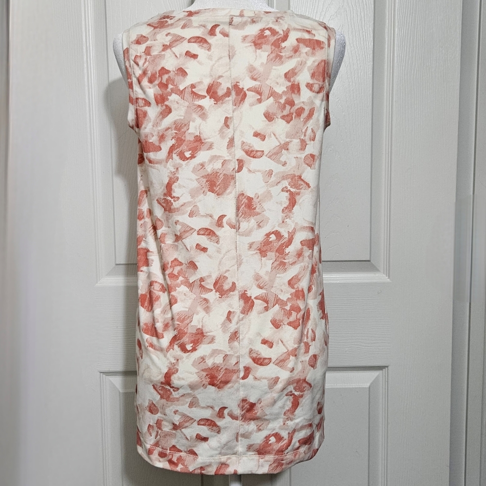 WONDERLY STUDIO Womens Top/Tunic, Coral/Cream Sz Small, New! - Picture 2 of 8